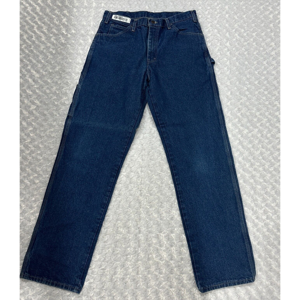 Dickies Jeans Mens 34x33 Carpenter Relaxed Fit Heavyweight Denim Cotton Workwear